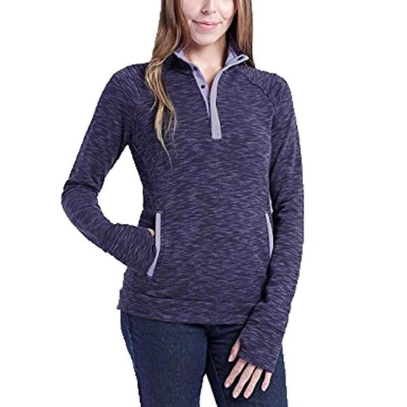 Avalanche Purple Snap Neck Pullover Sweatshirt - Women’s XL - Picture 1 of 9